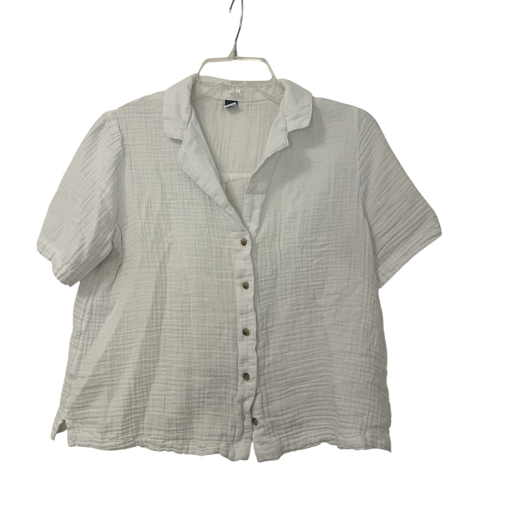 Old Navy Women’s Linen Button Down Top Size Small